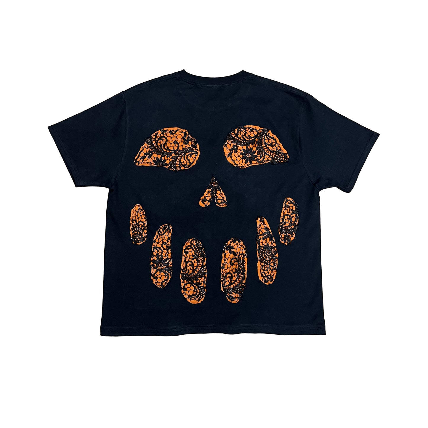 SKULL LACED T-SHIRT