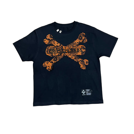 SKULL LACED T-SHIRT